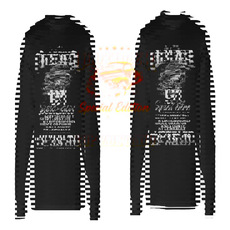 ヴィンテージカー 1971 年 55 歳の誕生日 1971 年のクラシックカー 長袖Tシャツ ギフトのアイデア