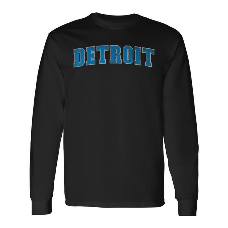 ヴィンテージデトロイトメンズデトロイトレディースレトロブルーtシャツ デトロイト 長袖Tシャツ