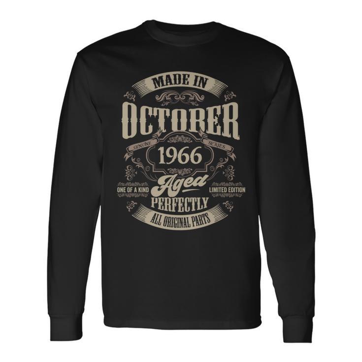 ヴィンテージ還暦伝説 1966年10月 60歳の贈り物 長袖tシャツ 長袖Tシャツ