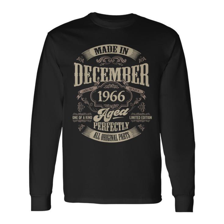 ヴィンテージ還暦伝説 1966年12月 60歳の贈り物 長袖Tシャツ