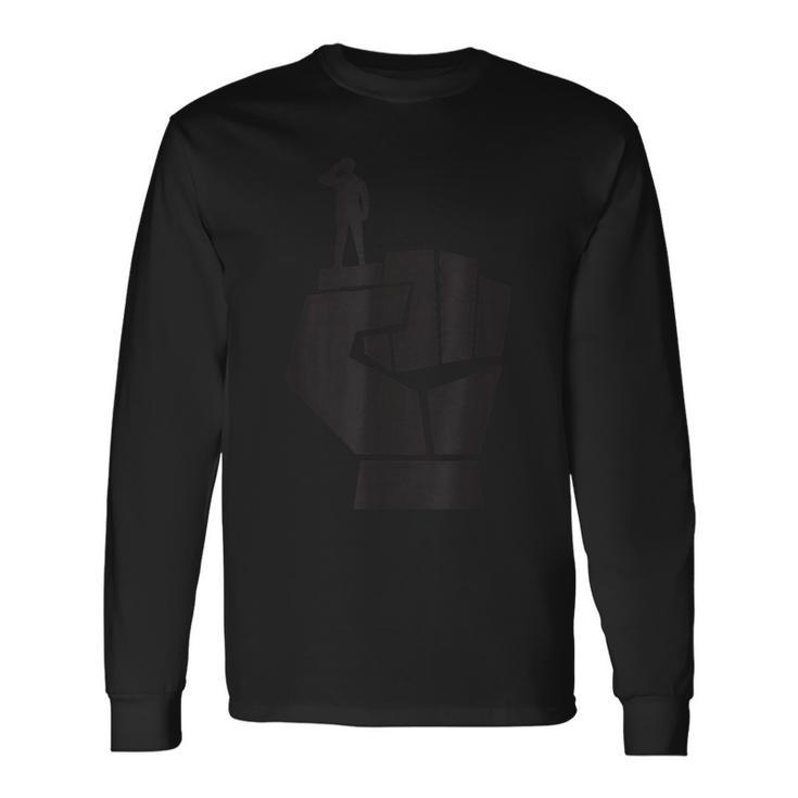 労働者権利の日ovi8 ヴィンテージ プロパガンダ 長袖Tシャツ