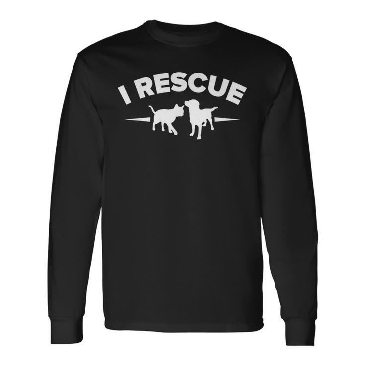 動物レスキュースクワッド 長袖Tシャツ