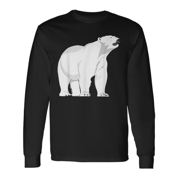 北極グマ 長袖Tシャツ