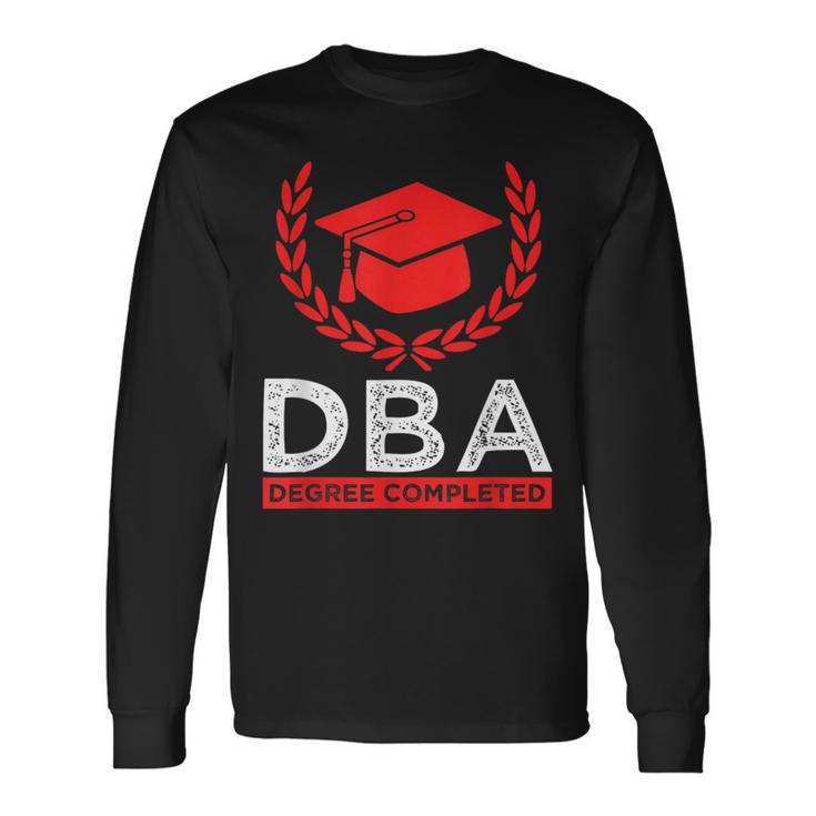 博士 Dba 学生 経営学博士 長袖Tシャツ