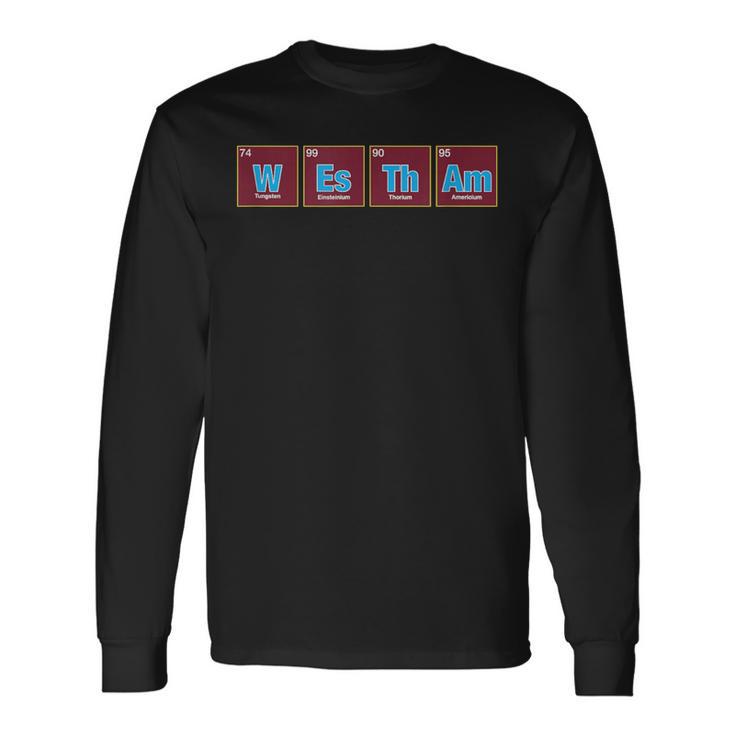 周期表 ファニーウェストハム 長袖Tシャツ