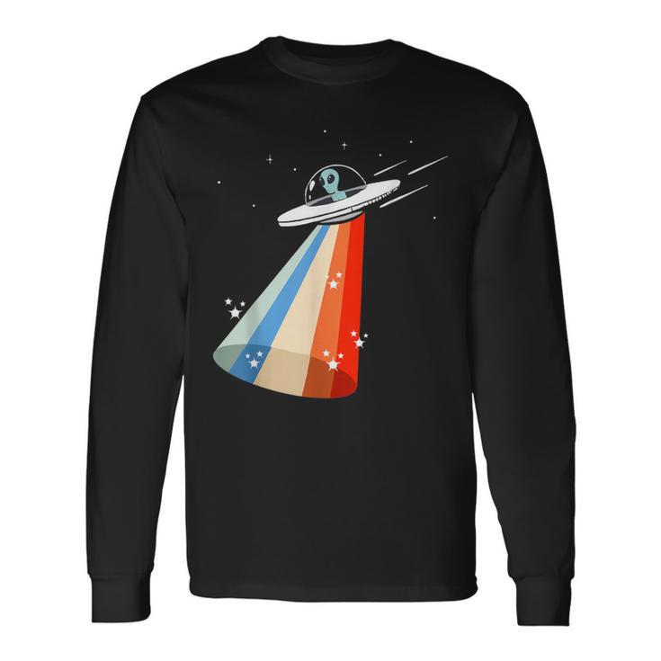 宇宙人誘引ufo 地球外飛行スペース エイリアン 長袖Tシャツ