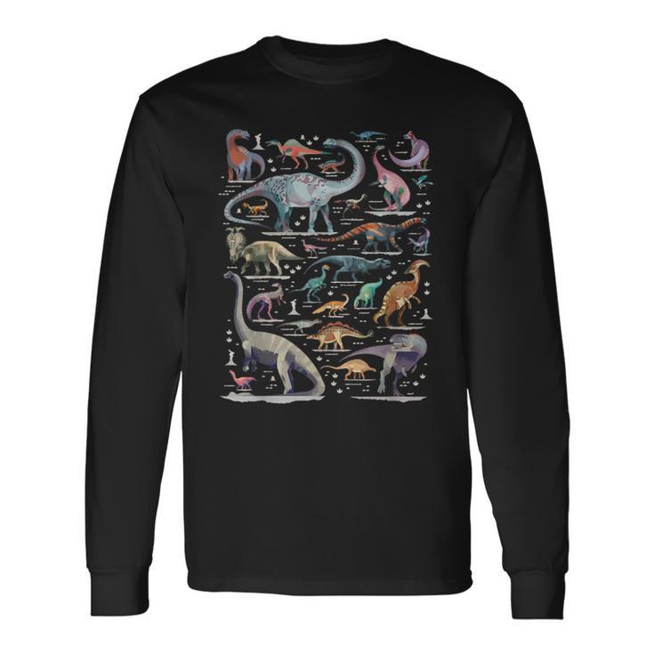 恐竜の種類 恐竜 識別 ヴィンテージ 長袖Tシャツ