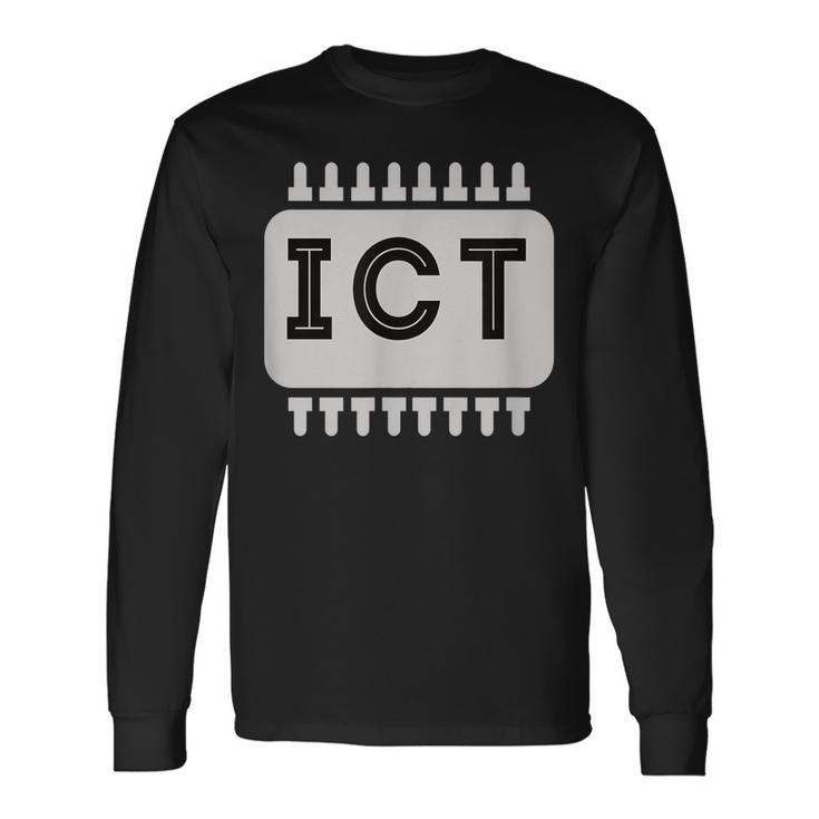 情報技術ict技術者 長袖Tシャツ