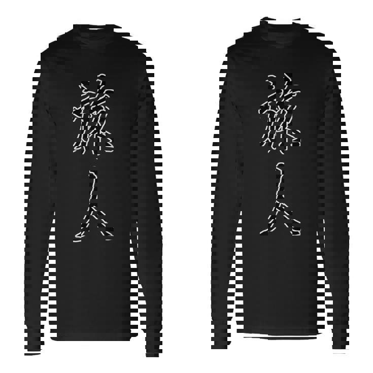 旅人 たびびと【 漢字デザイン 】毛筆 メッセージ・面白 長袖Tシャツ ギフトのアイデア