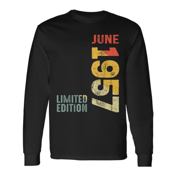 月 1957年6月 1957年 レトロ 1957 ヴィンテージ 1957年 1957年以来 長袖Tシャツ