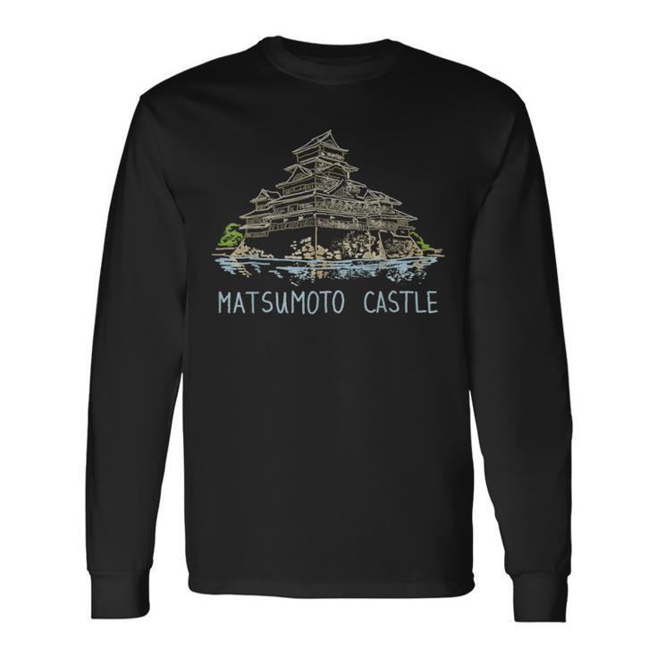 松本城 日本 長袖Tシャツ