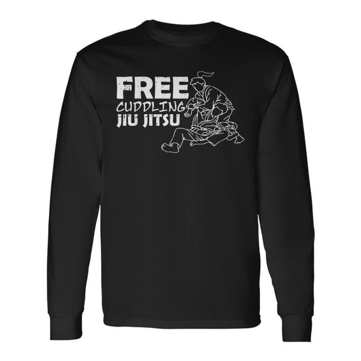 無料の抱きしめる柔術ファニーブラジリアンbjj格闘技総合格闘技 長袖Tシャツ