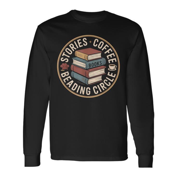 物語コーヒー読書サークル 長袖Tシャツ