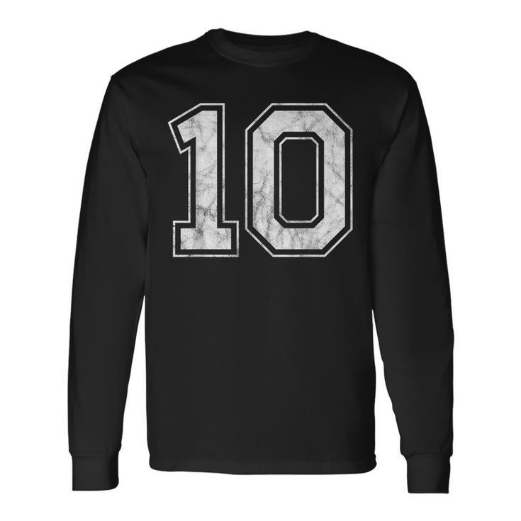 番号10 長袖Tシャツ