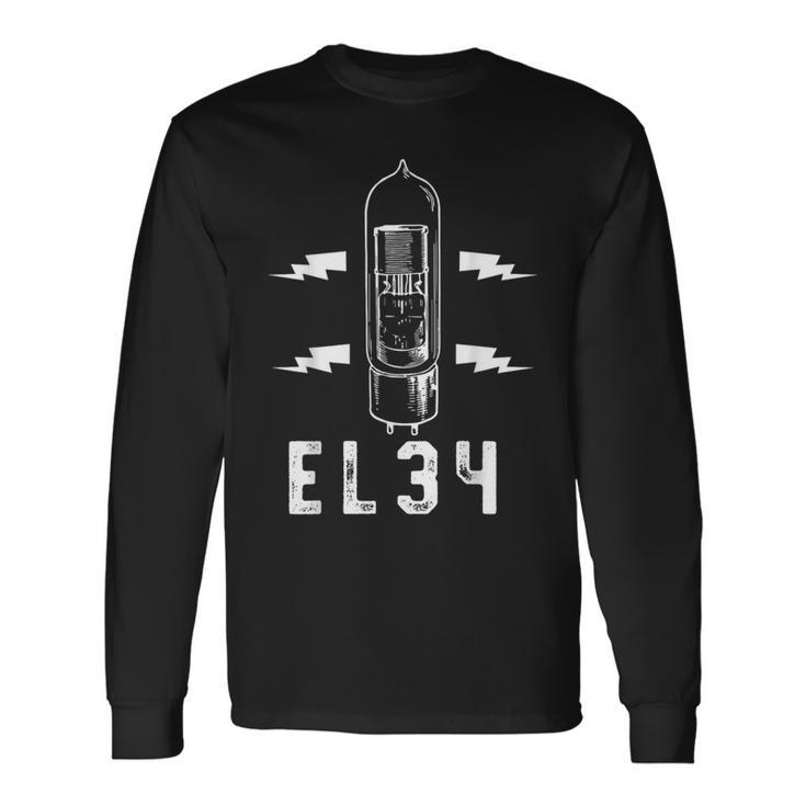 真空管tシャツ アナログラジオエレクトロニクスギフト 長袖Tシャツ