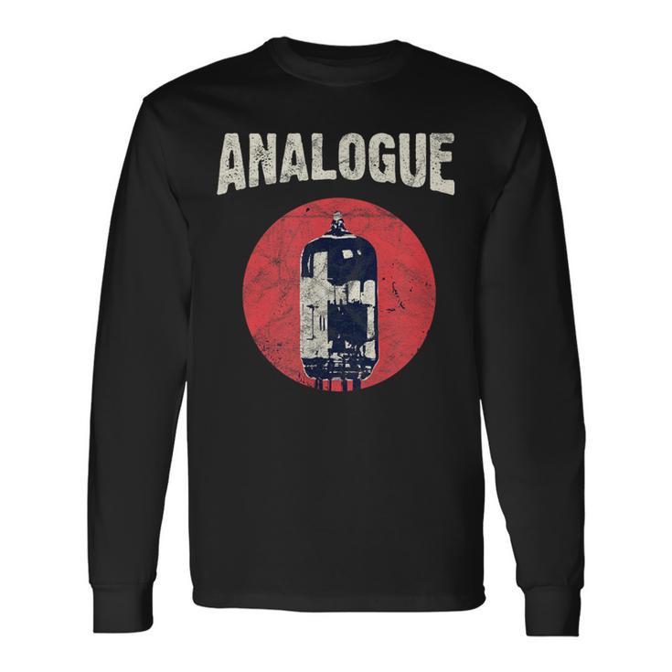 真空管アンプ チューブアンプ オーディオマニア アナログ ヴィンテージ 長袖Tシャツ