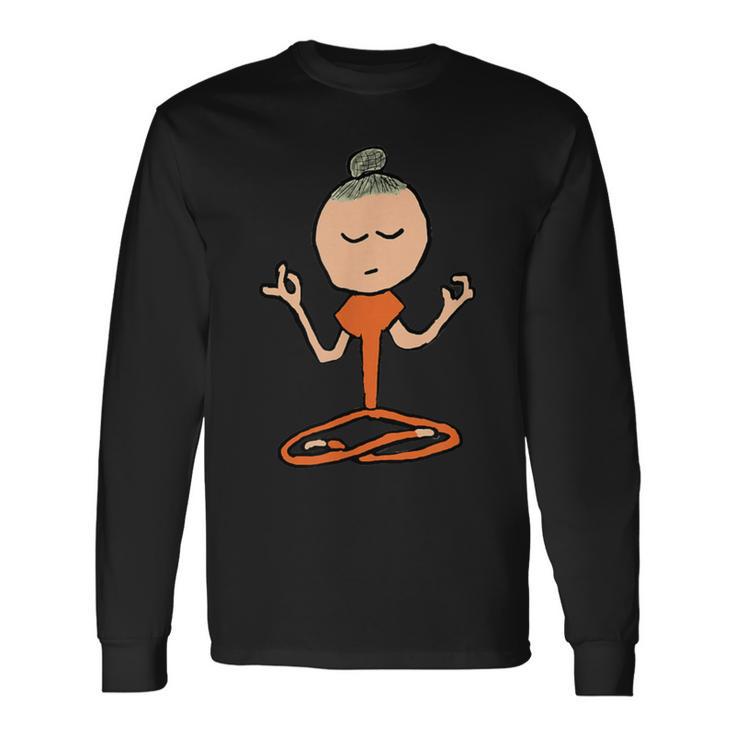 瞑想仏教 長袖Tシャツ