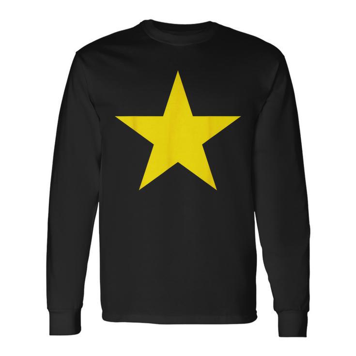社会正義と自由の黄色い星 長袖Tシャツ