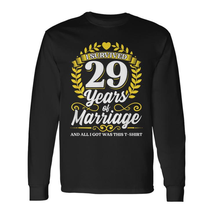結婚して29年目の結婚記念日を乗り越えた 長袖Tシャツ