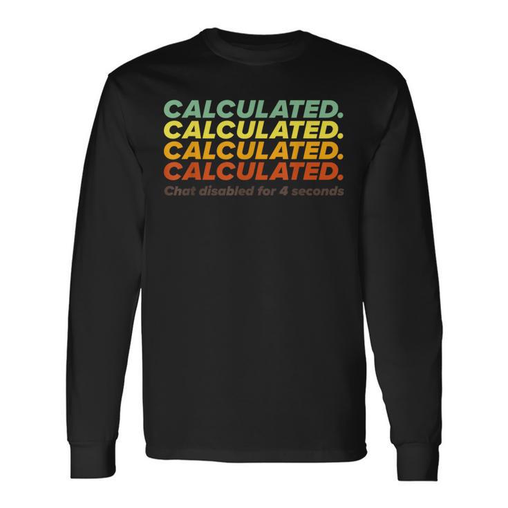 計算チャット無効、シンプルロケットサッカー 長袖Tシャツ