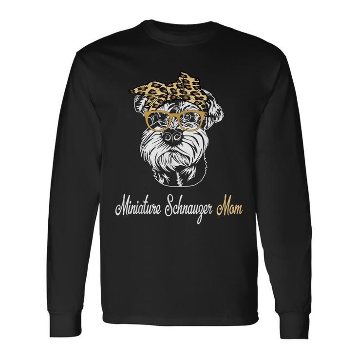 誕生日 母の日ギフト ミニチュアシュナウザー 母 長袖Tシャツ