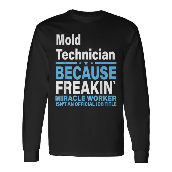 金型技術者 長袖Tシャツ