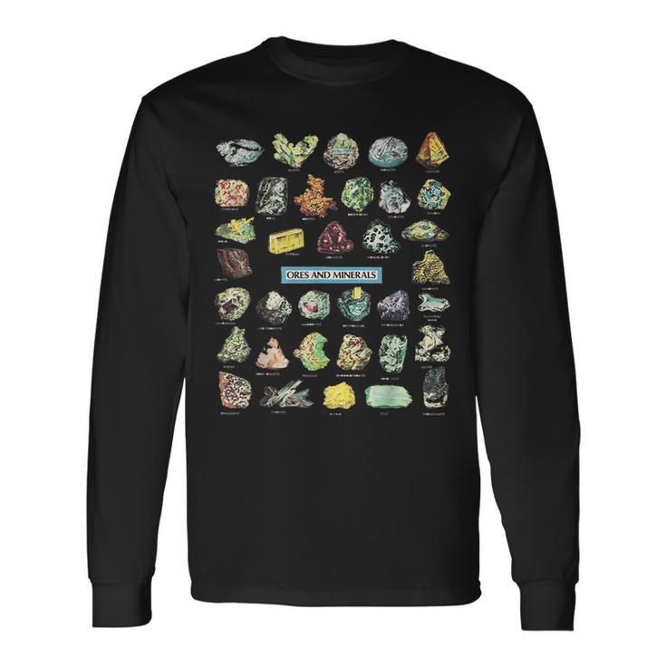 鉱石 鉱石 クリスタル シャツ 長袖Tシャツ