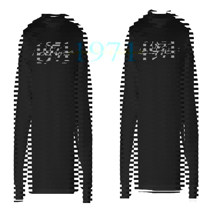 限定版 1971 誕生日 1971 1971年生まれ ヴィンテージ 長袖Tシャツ ギフトのアイデア