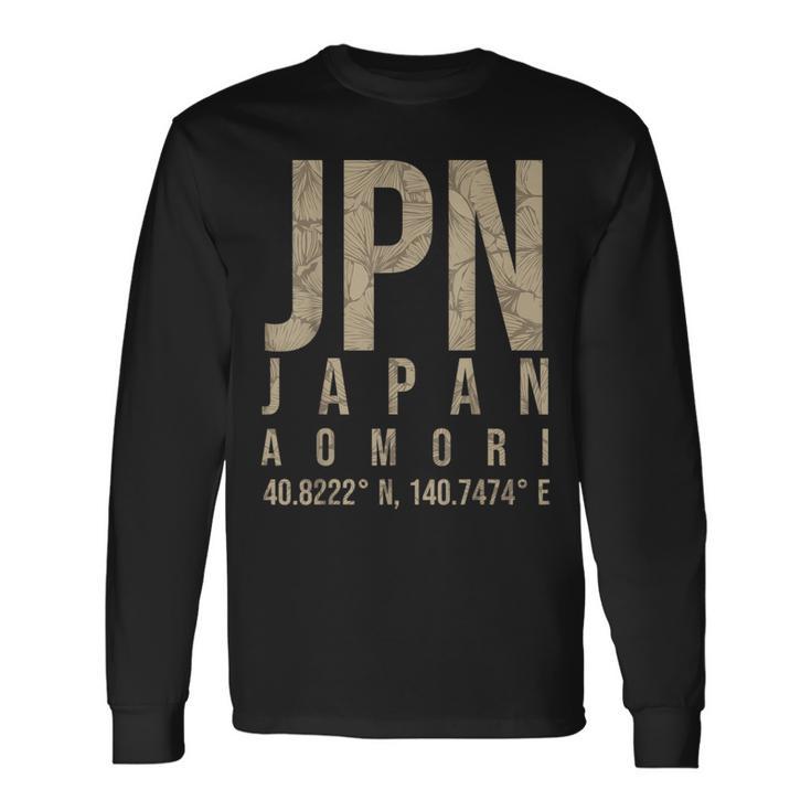 青森 日本 長袖Tシャツ