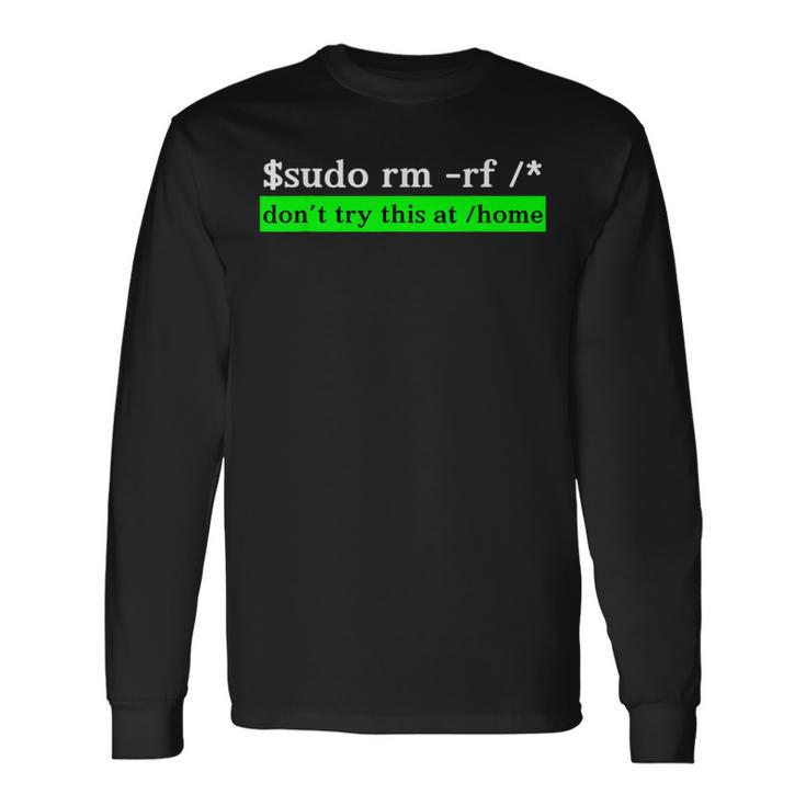 面白いkali Linuxコマンド コーダー プログラマー ハッカー向け 長袖Tシャツ