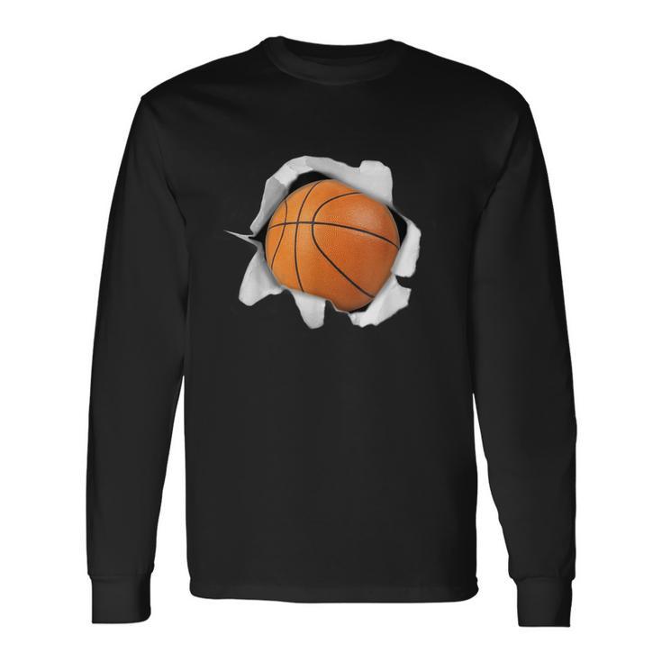 面白いtシャツ バスケットボール おもしろ 服 ネタ メンズ バスケ部 おもしろグッズ 大人 子供 長袖Tシャツ