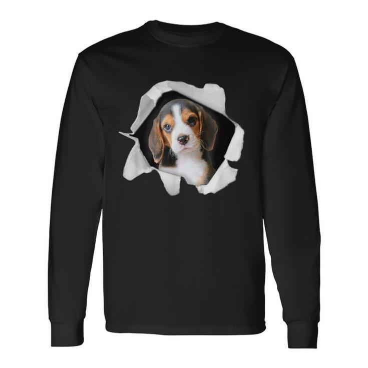 面白いtシャツ ビーグル 犬 イヌ わんこ メンズ 犬好き グッズ かわいい おもしろ 面白い 服 ネタ 長袖Tシャツ