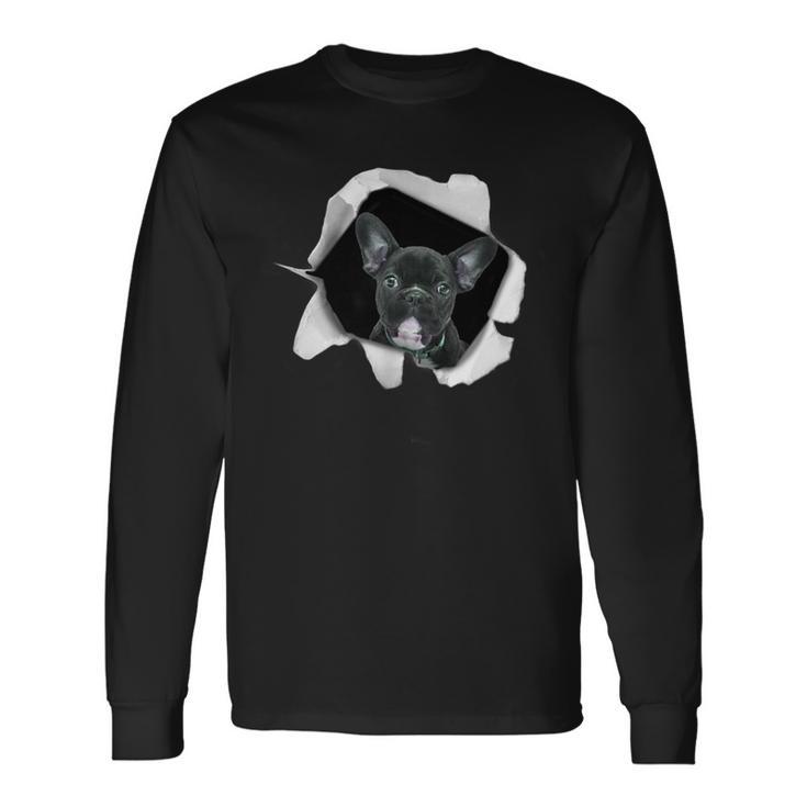 面白いtシャツ フレンチブルドッグ 犬 イヌ わんこ メンズ 犬好き グッズ かわいい 面白い 服 ネタ 長袖Tシャツ
