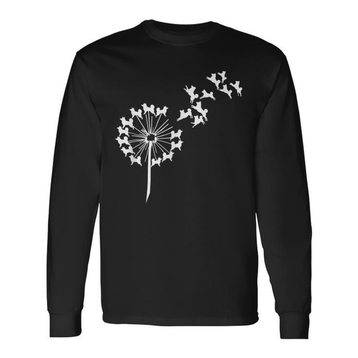 面白いtシャツ 柴犬 タンポポ イヌ わんこ メンズ 犬好き グッズ かわいい おもしろ 面白い 服 ネタ 長袖Tシャツ