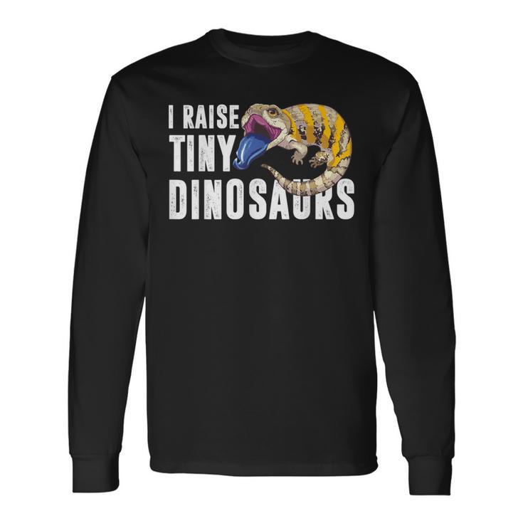 面白い青い舌のキンク I Pull Little Dinosaurs 長袖Tシャツ