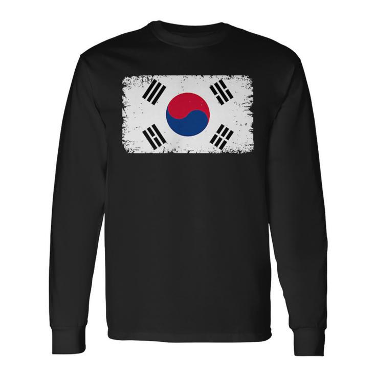 韓国軍 裏面 韓国国旗 長袖Tシャツ