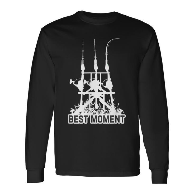 鯉釣り カープハンターデザイン トップカープフィッシング 長袖Tシャツ
