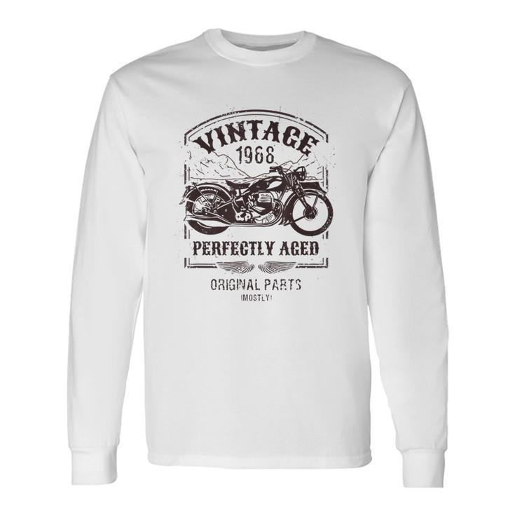 1968年生まれのビンテージバイク、バイクライダークラシック。 長袖Tシャツ
