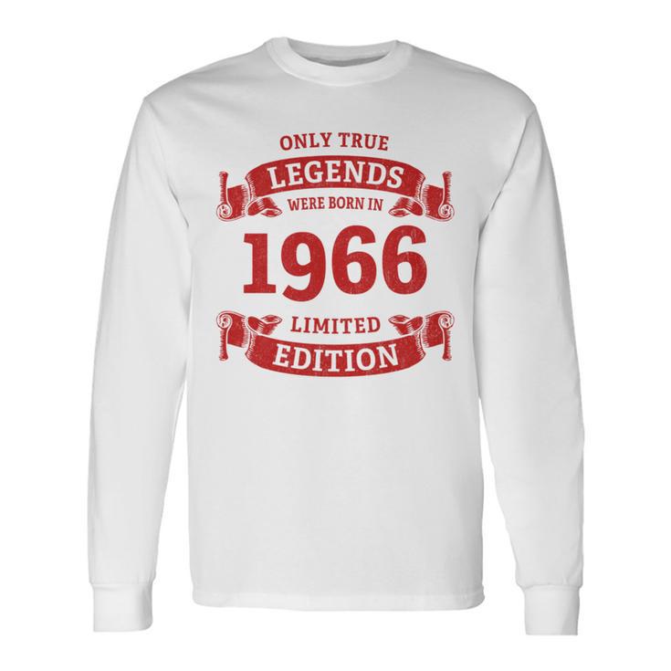 60歳の誕生日 還暦 真のレジェンドは1966年生まれ 長袖tシャツ 長袖Tシャツ