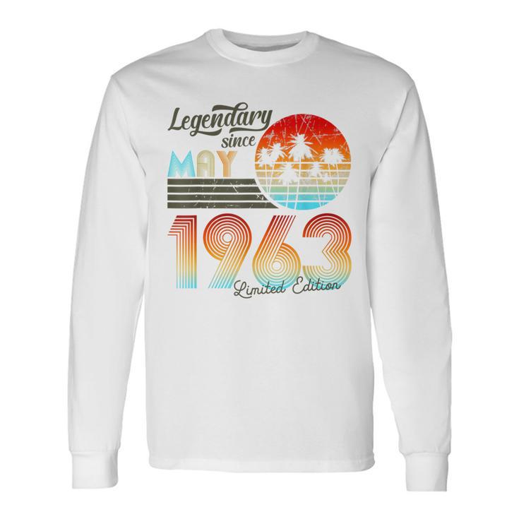 60歳の誕生日 1963年5月から伝説の60歳の誕生日 長袖Tシャツ