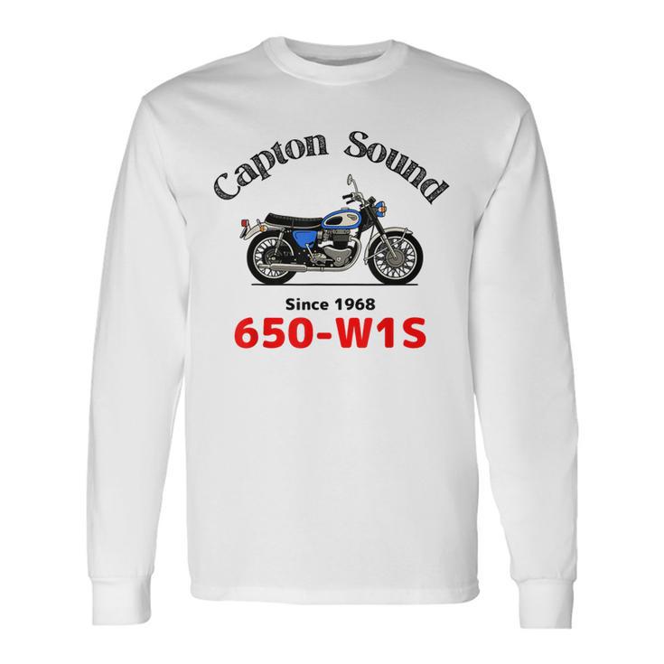 650-W1s Captonound 青タンク 旧車 長袖Tシャツ