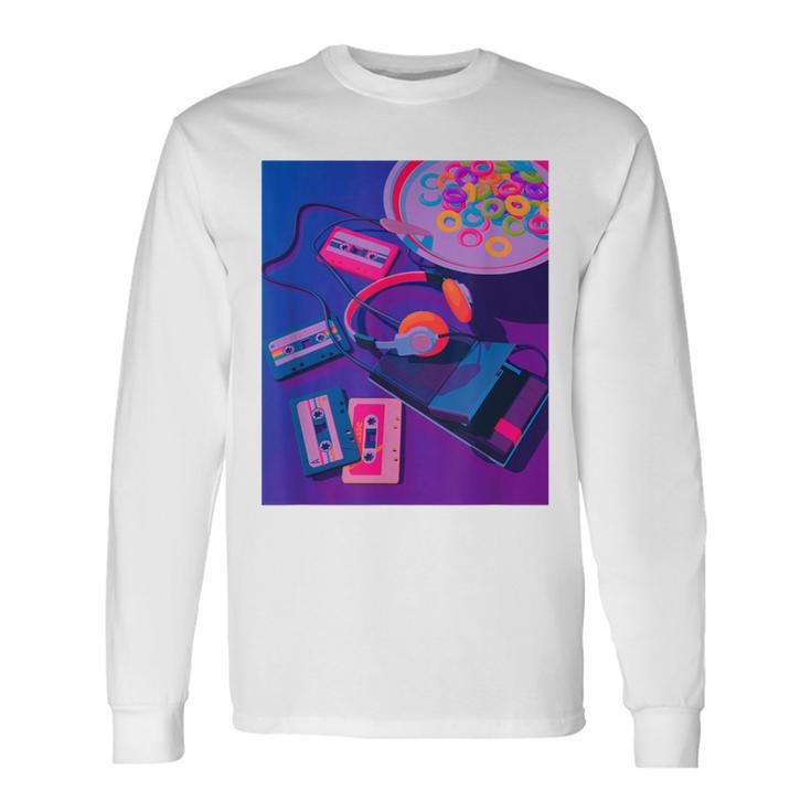 80年代 90年代aporwave レトロ美学 長袖Tシャツ
