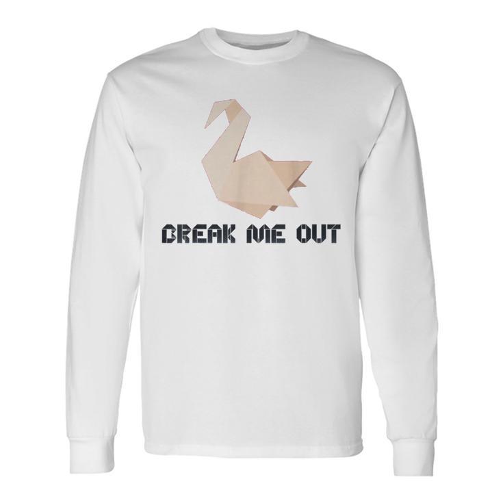 Break Me Out Of This Prison 折り紙 長袖Tシャツ