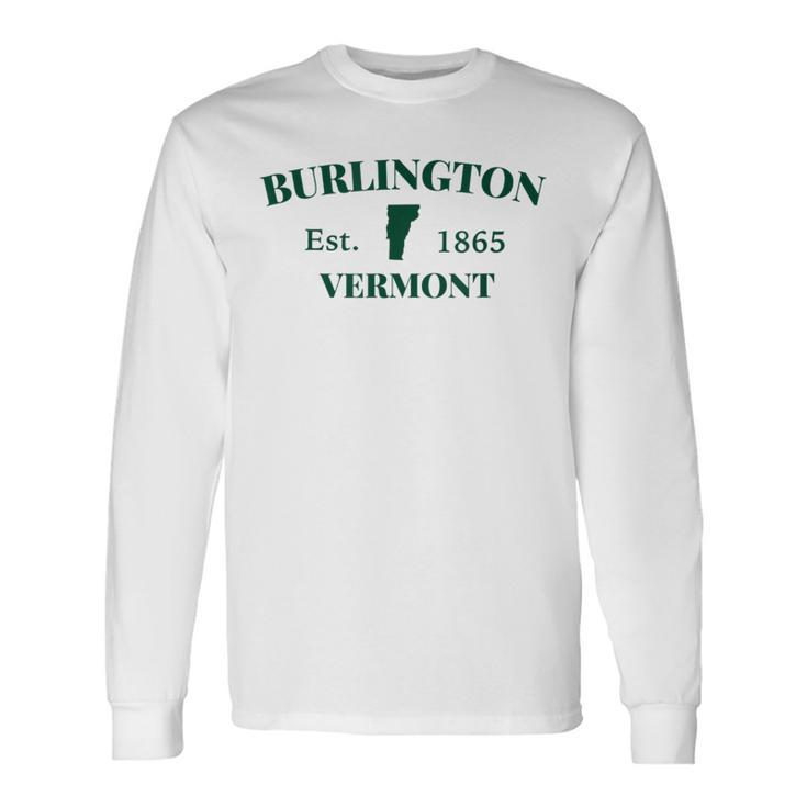 Burlingtonermontt シティステートカレッジ 観光のお土産 長袖Tシャツ