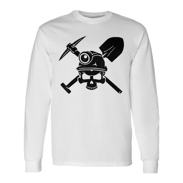 Calavera Minero De Carb Camiseta de manga larga