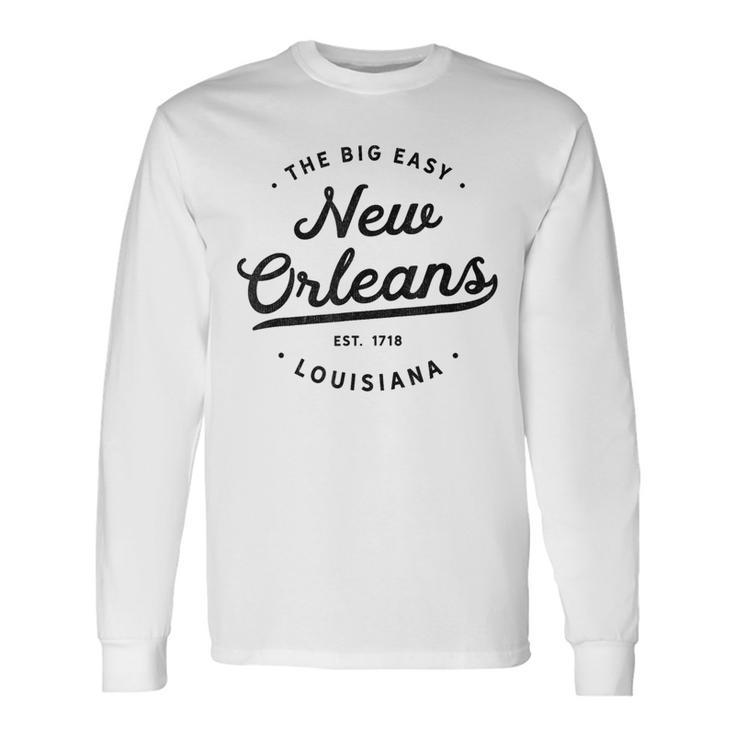 Classic Retrointage New Orleans Louisiana Usa Big Easy 長袖Tシャツ