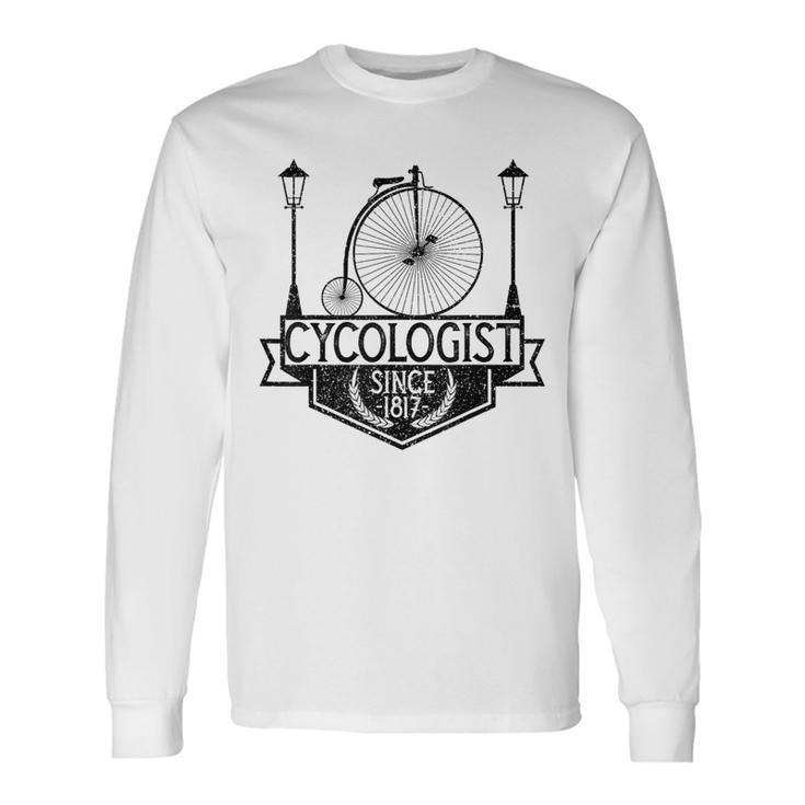 Cycologist Gentleman ビンテージ 自転車 ペニー ファージング 1817 長袖Tシャツ