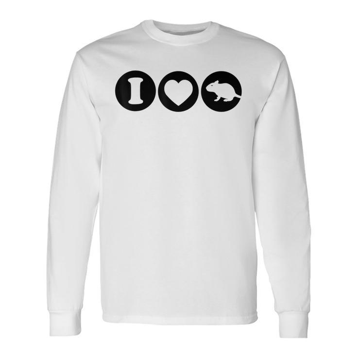 De Ratas I Love Rat De Ratas Camiseta de manga larga