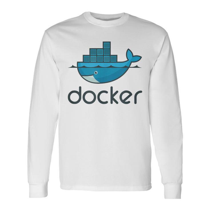 Docker Engine プラットフォーム間でのアプリケーションのデプロイと実行 長袖Tシャツ