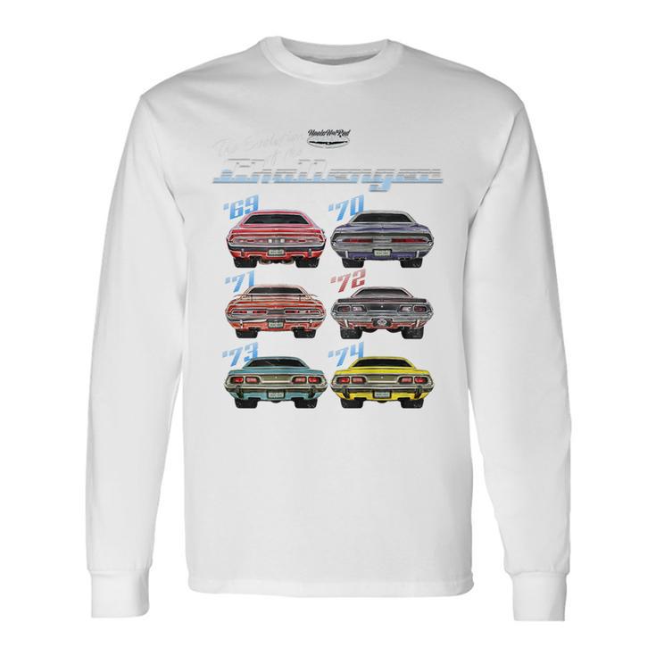 Evolution Of The Challenger、ホットロッド、マッスルカー、マグナム、RTe 長袖Tシャツ
